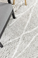 Cobi Shaggy Light Grey Rug 8741A.