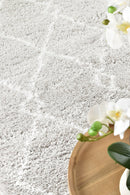 Cobi Shaggy Light Grey Rug 8744A.