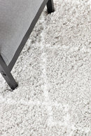 Cobi Shaggy Light Grey Rug 8744A.