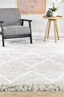 Cobi Shaggy Light Grey Rug 8744A.