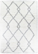 Cobi Shaggy White Rug 8744A.