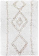 Cobi Shaggy Beige White Rug 8745A.