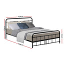 Ludo Double Metal Bed Frame