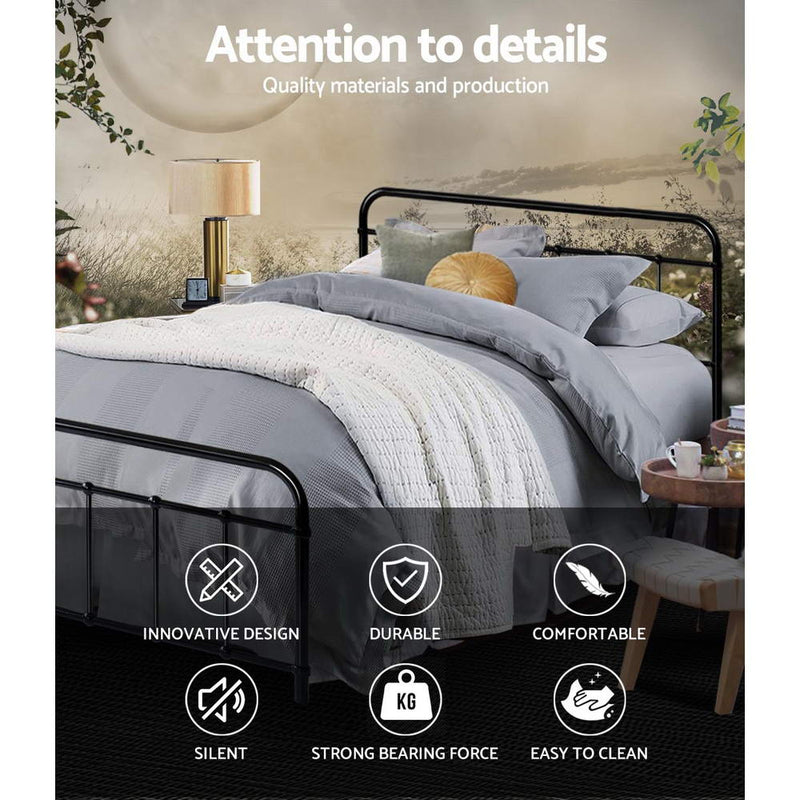 Ludo Double Metal Bed Frame