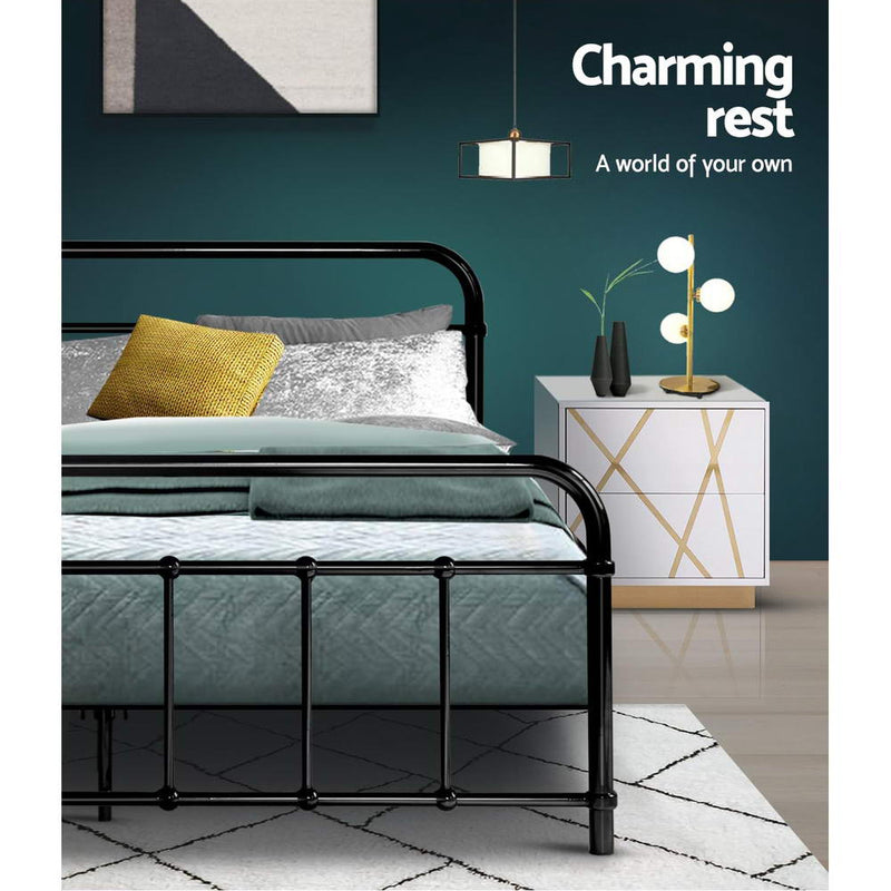 Ludo Double Metal Bed Frame