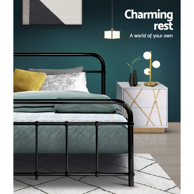 Ludo King Single Metal Bed Frame