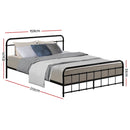 Ludo Queen Metal Bed Frame