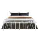 Ludo Queen Metal Bed Frame - White