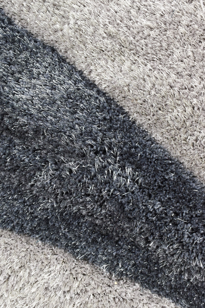 Florida Black Grey Rug 883.