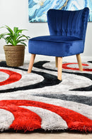 Florida Black Grey Red Rug 883.