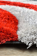 Florida Black Grey Red Rug 883.