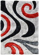 Florida Black Grey Red Rug 883.