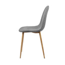 Adamas Fabric Dining Chairs (Set of 4) - Light Grey