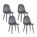 Eyrar II Velvet Dining Chairs (Set of 4).