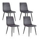Eyrar Velvet Dining Chairs (Set of 4)