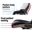 Cannich PU Massage Office Chair - Black