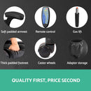 Cannich PU Massage Office Chair - Black