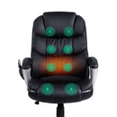 Bettyhill PU Massage Office Chair - Black