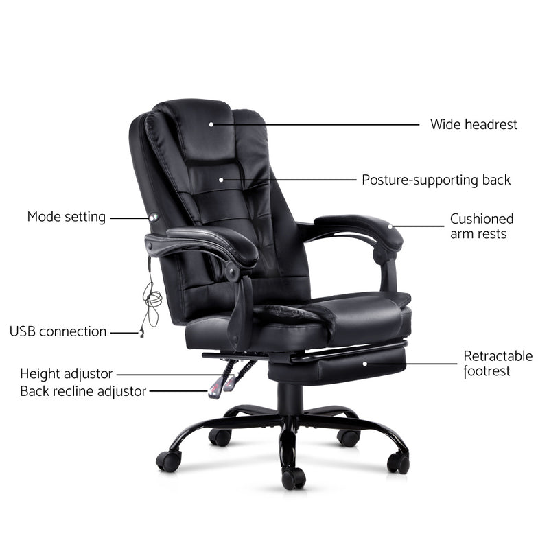 Vichy PU Massage Office Chair