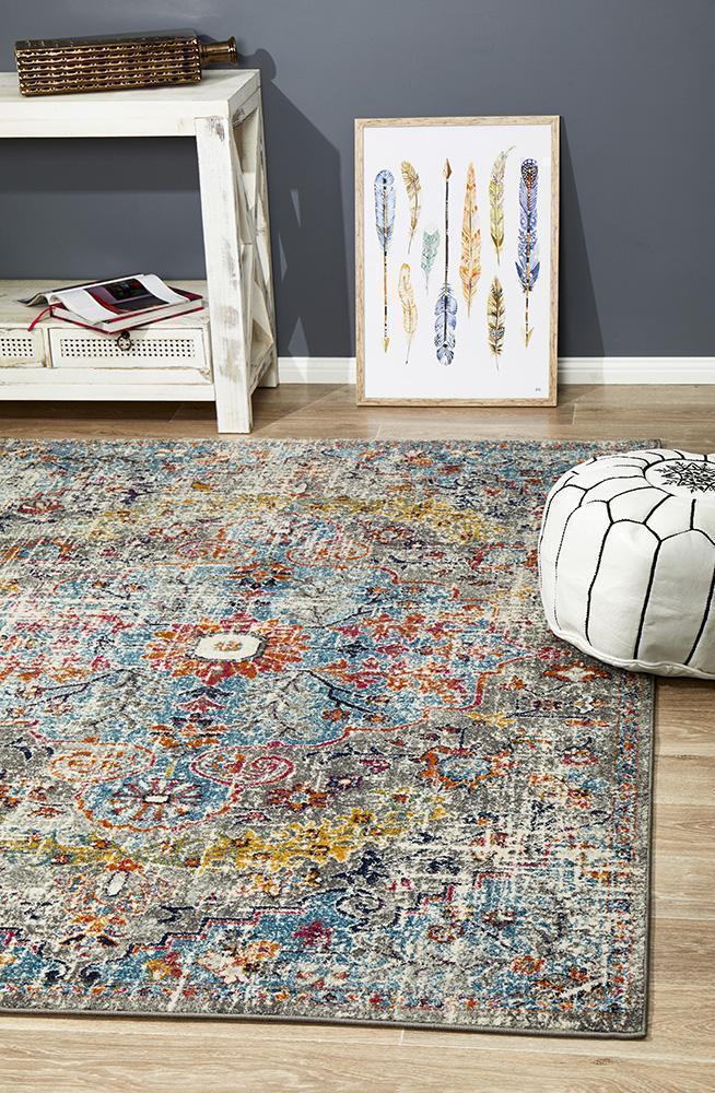 Library Huxley Multi Coloured Rug.