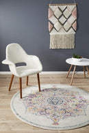 Library Kendall Bone Round Rug.