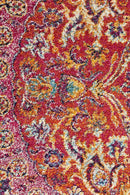Library Preston Multi Coloured Round Rug.