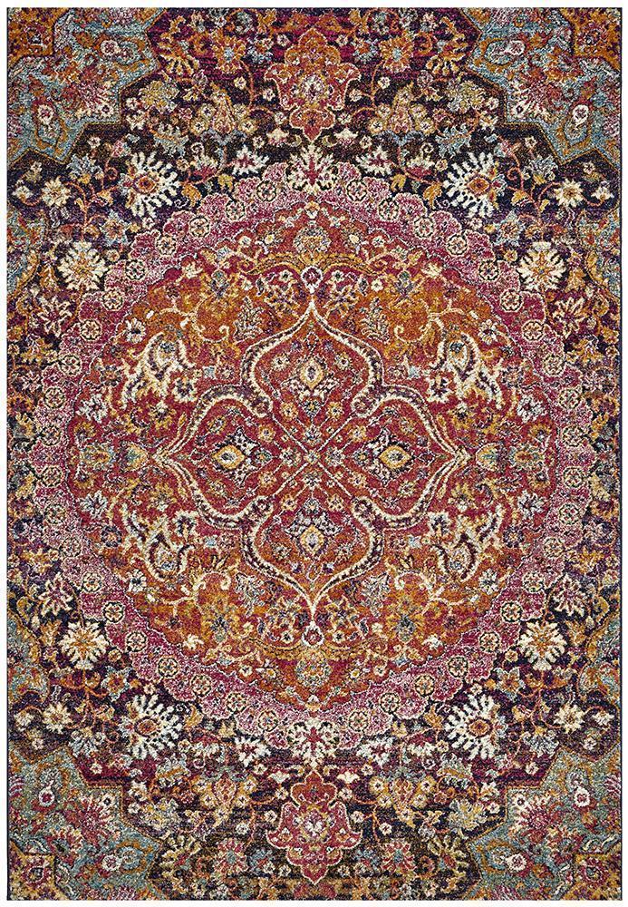 Library Preston Multi Coloured Rug.