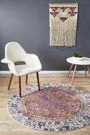 Library Shelly Rust Round Rug.