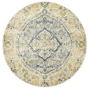 Library Tyler Sky Blue Round Rug.
