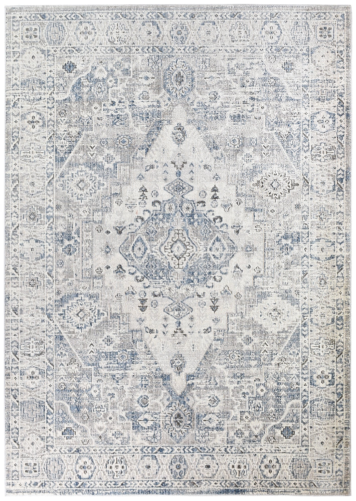 Medina Blue L.Grey Rug 0320C.