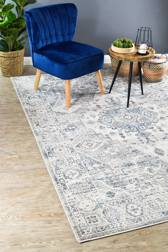 Medina Blue L.Grey Rug 0320C.