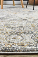 Medina Grey Mustard Rug 0320C.