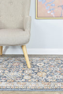 Medina Dark Blue Runner Rug A156A.