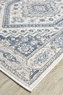 Medina Cream Blue Runner Rug A161A.