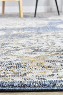 Medina Dark Blue Rug 0318A.