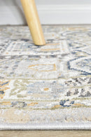 Medina Blue Grey Runner Rug 0319A.