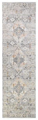 Medina Grey Mustard Runner Rug 0320C.