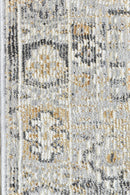 Medina Grey Mustard Runner Rug 0320C.
