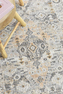 Medina Grey Mustard Runner Rug 0320C.