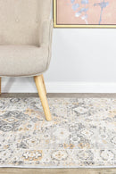 Medina Grey Mustard Runner Rug 0320C.