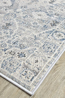 Medina Blue L.Grey Runner Rug 0320C.