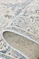 Medina Blue L.Grey Runner Rug 0320C.