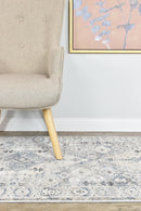 Medina Blue L.Grey Runner Rug 0320C.