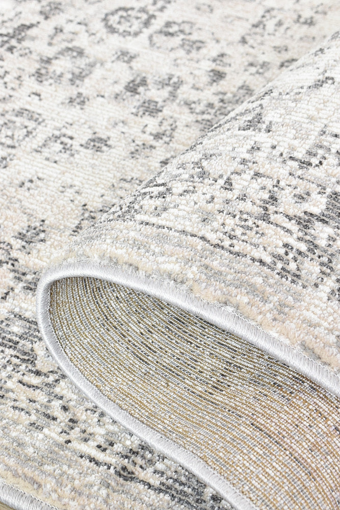 Medina Grey Runner Rug 0321B.