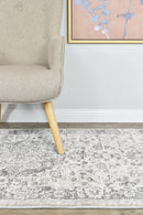 Medina Grey Runner Rug 0321B.