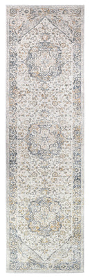 Medina Blue Grey Runner Rug 0321B.