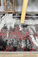 Dahlia 347 Light Grey Red Runner.