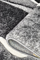 Dahlia 37 Dark Grey White Runner.