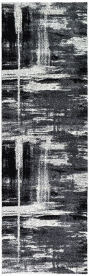 Dahlia 347 Light Grey Dark Grey Runner.