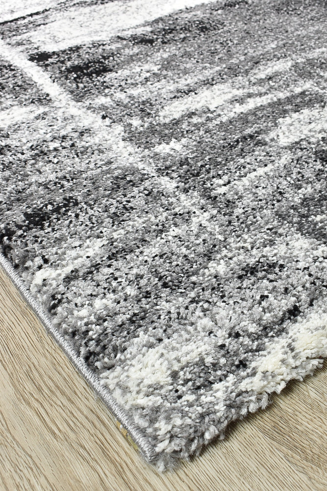 Dahlia 347 Light Grey Dark Grey Runner.